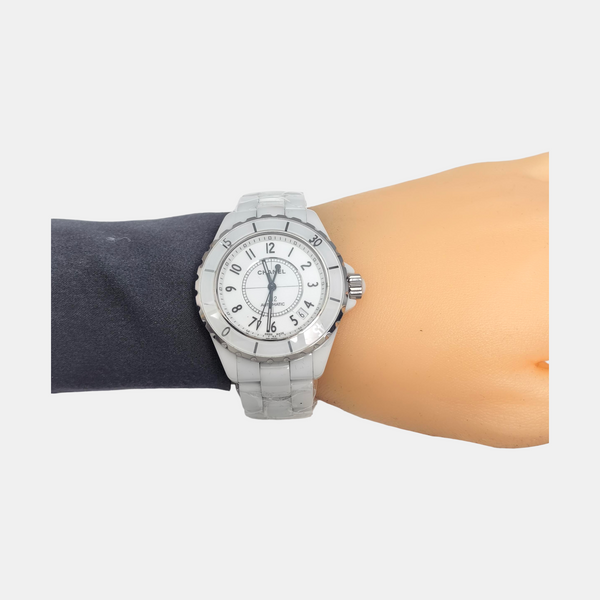 J12 39mm White Automatic Watch
