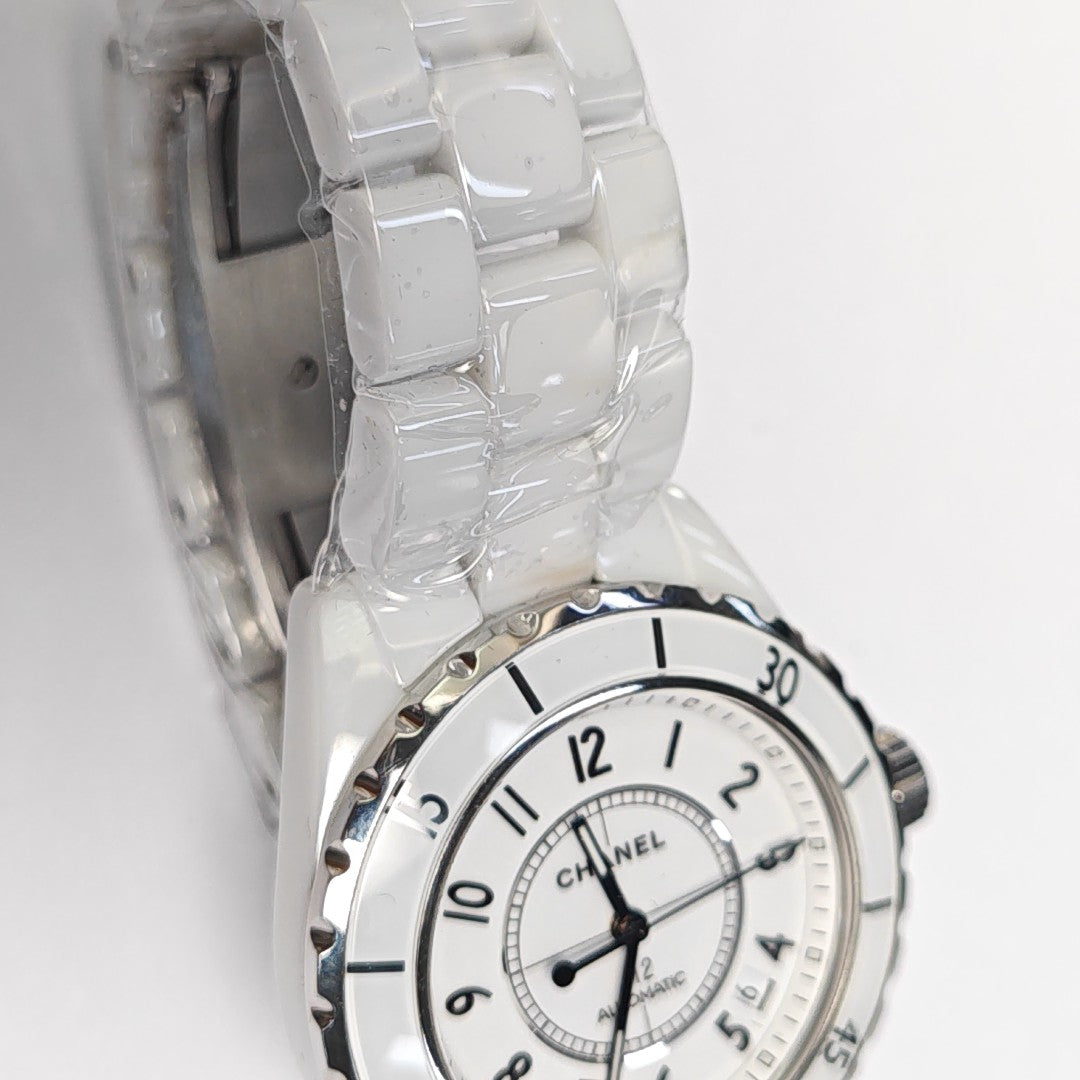 J12 39mm White Automatic Watch
