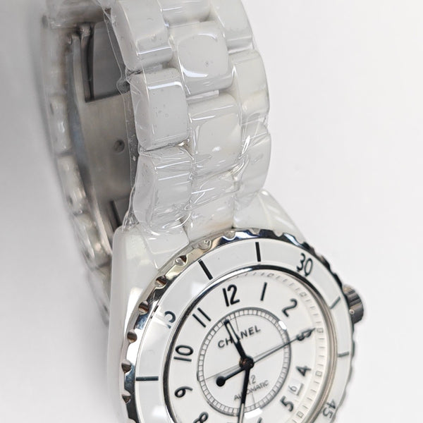 J12 39mm White Automatic Watch