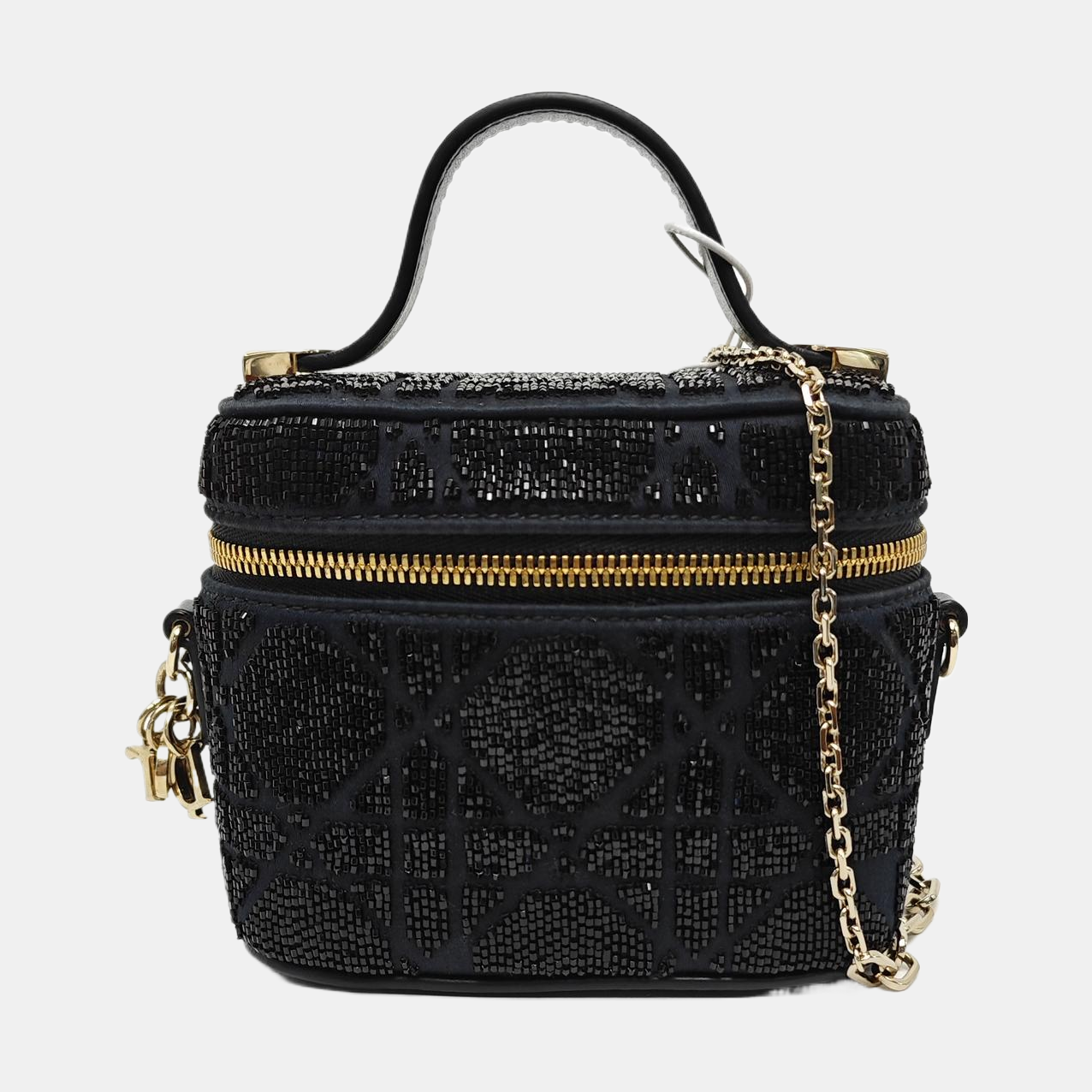 Vanity Lady Dior Super Mini Fabric Black