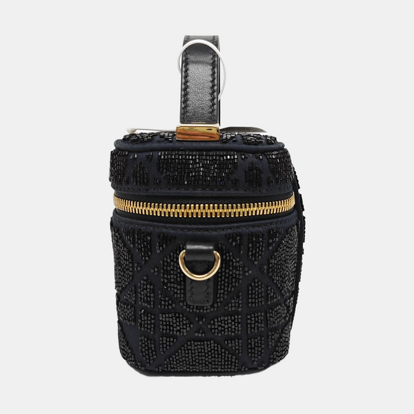 Vanity Lady Dior Super Mini Fabric Black
