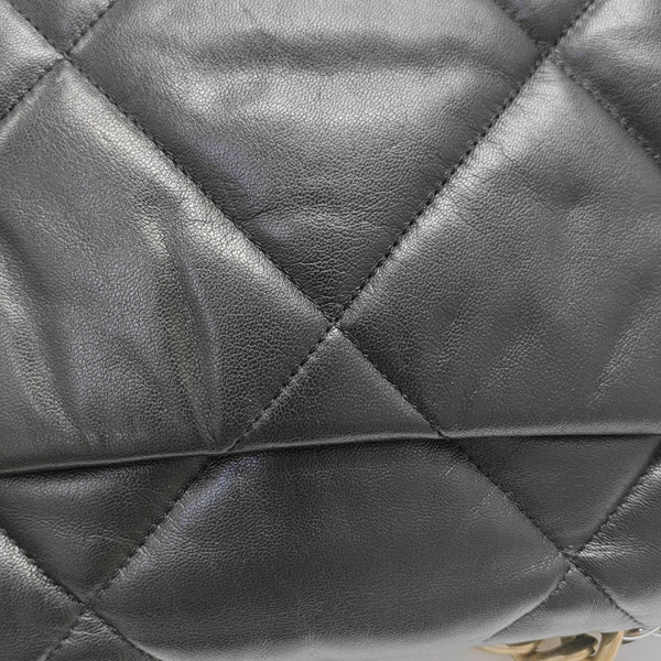 CHANEL 19 Small Quilted Lambskin Black
