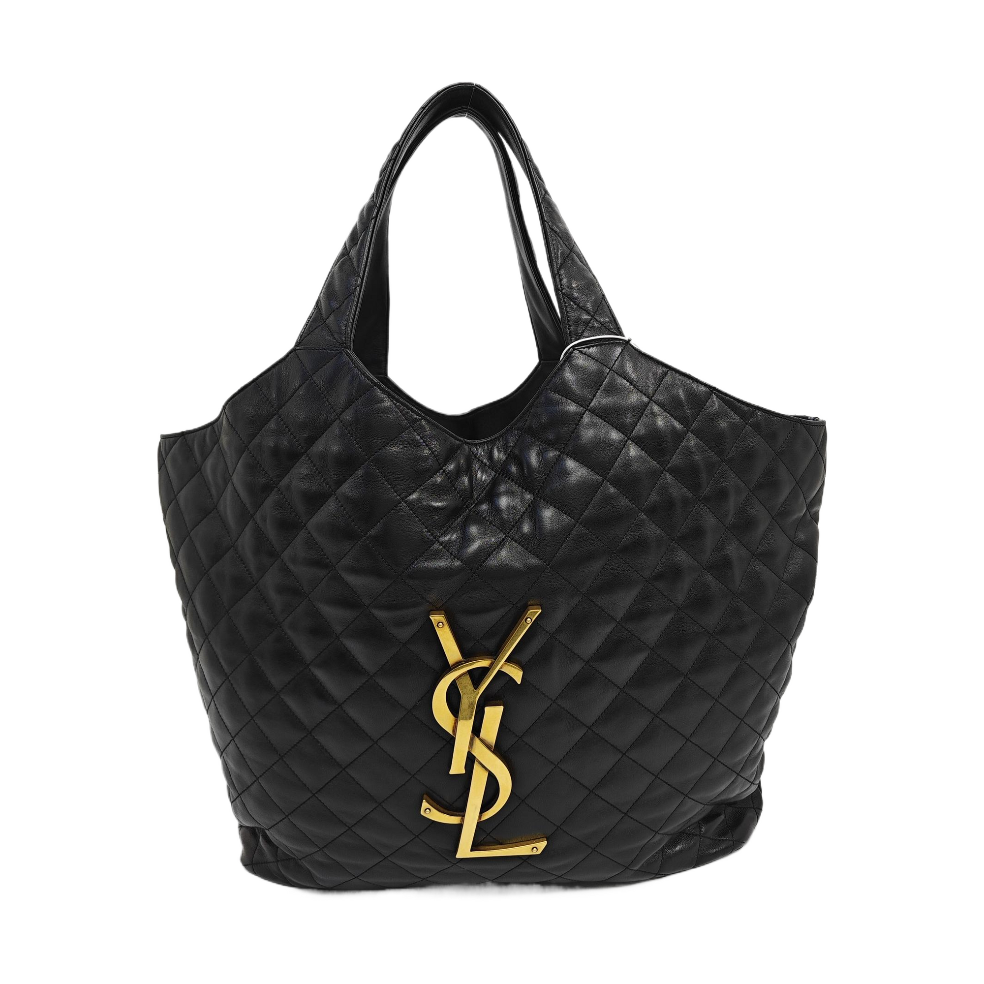ICARE Extra Large Quilted Lambskin Black