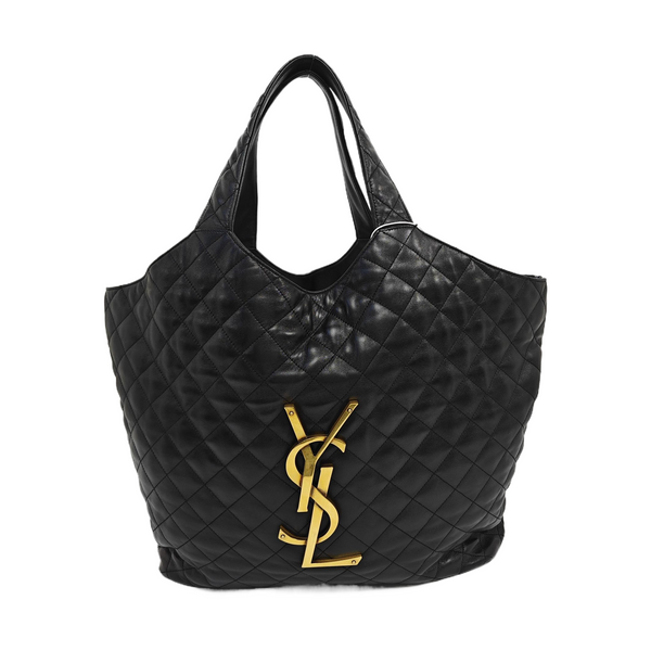 ICARE Extra Large Quilted Lambskin Black