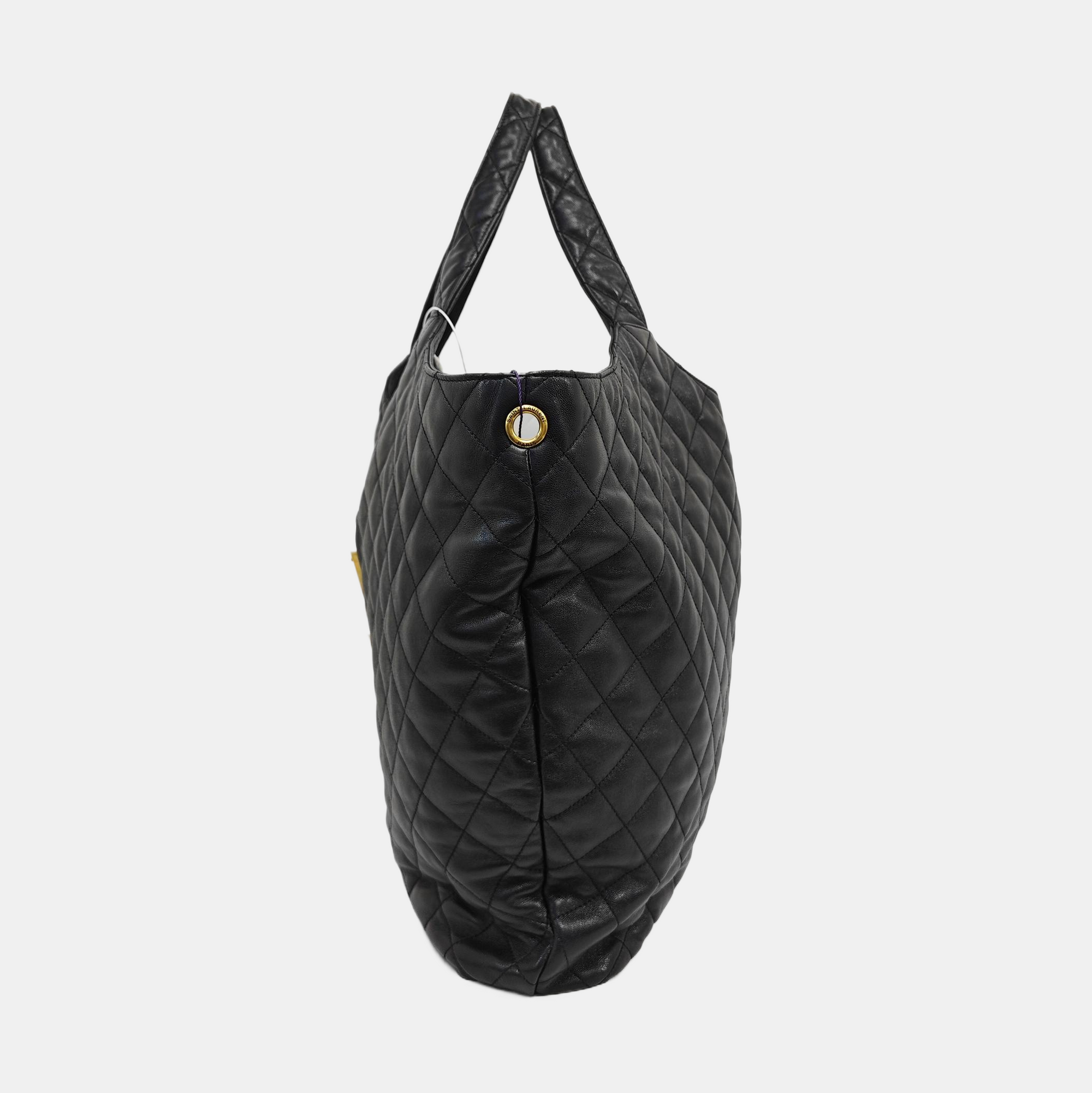 ICARE Extra Large Quilted Lambskin Black