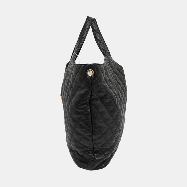 ICARE Extra Large Quilted Lambskin Black