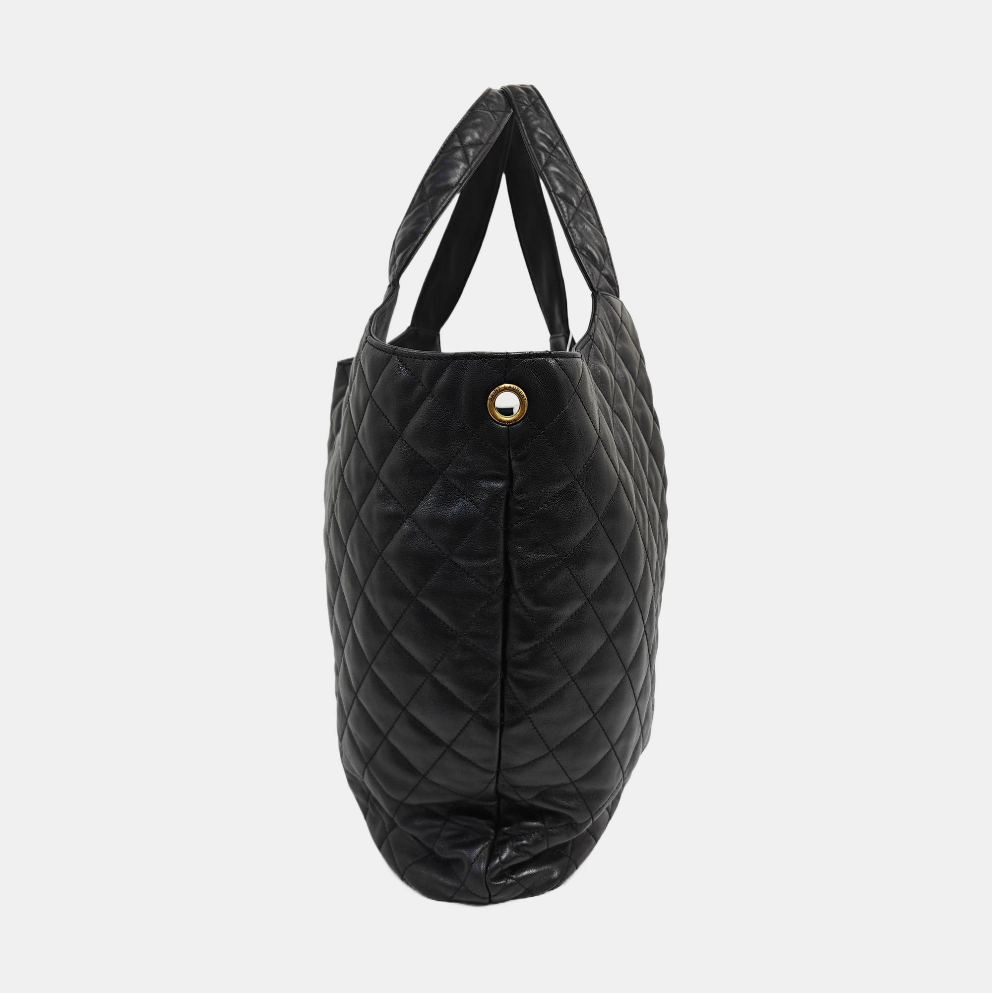 ICARE Extra Large Quilted Lambskin Black