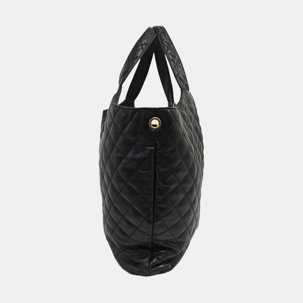 ICARE Extra Large Quilted Lambskin Black