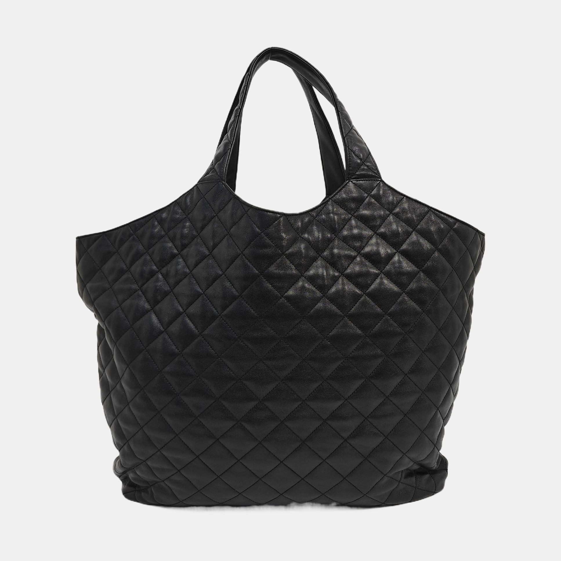 ICARE Extra Large Quilted Lambskin Black