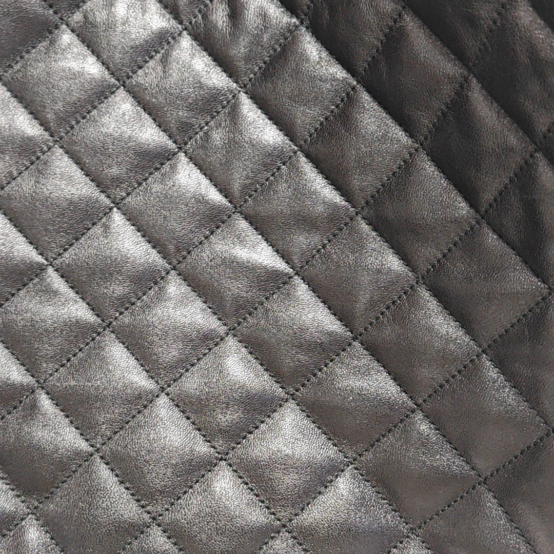 ICARE Extra Large Quilted Lambskin Black