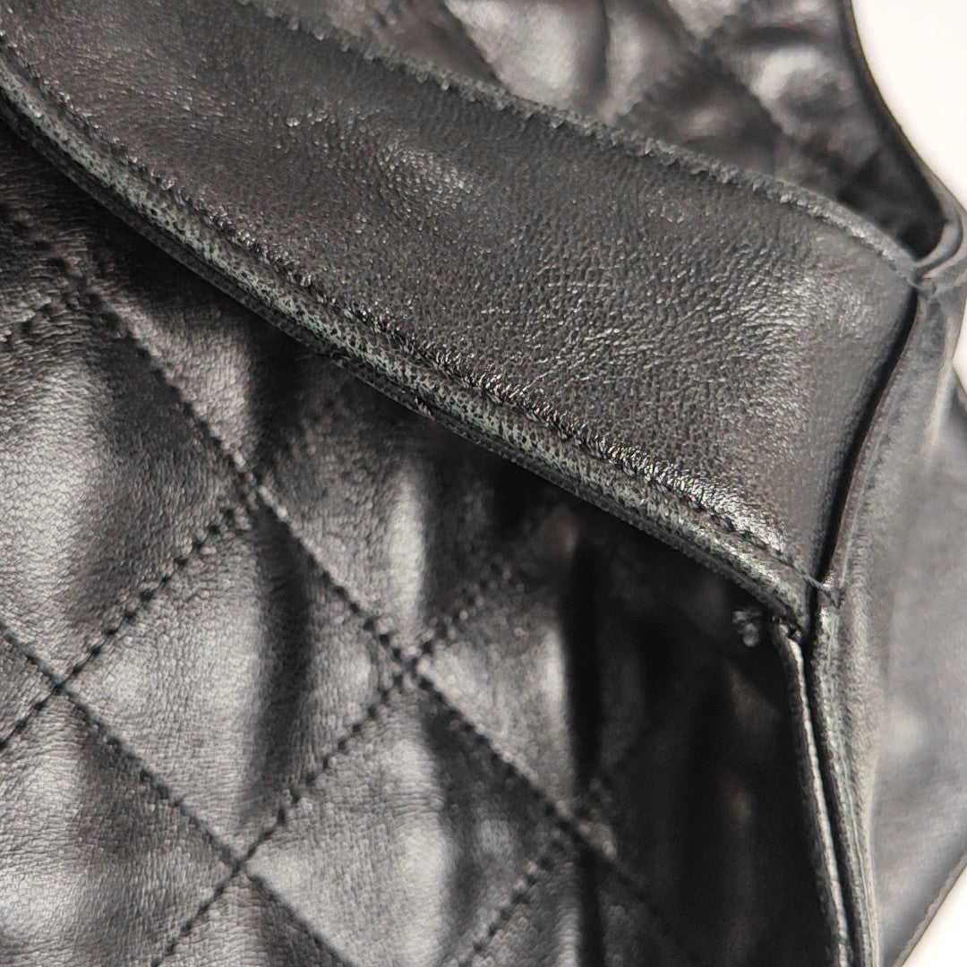 ICARE Extra Large Quilted Lambskin Black