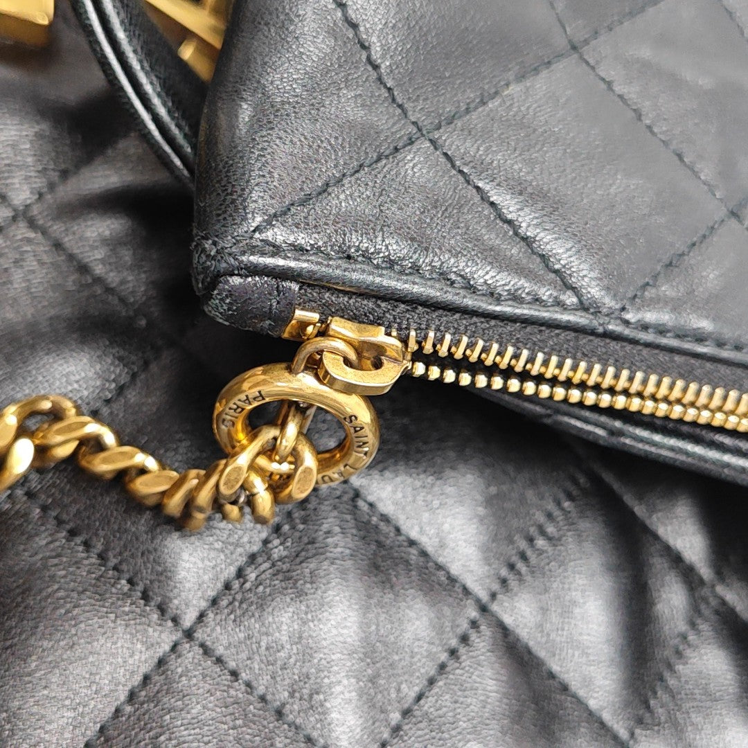 ICARE Extra Large Quilted Lambskin Black