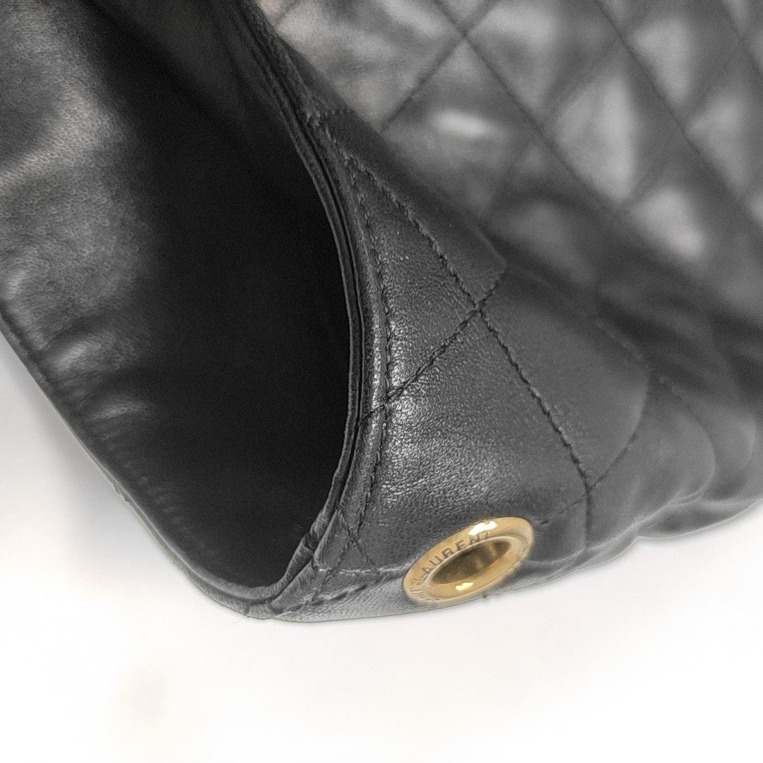 ICARE Extra Large Quilted Lambskin Black
