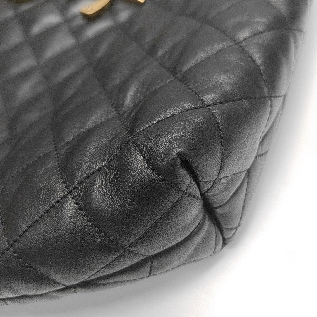 ICARE Extra Large Quilted Lambskin Black
