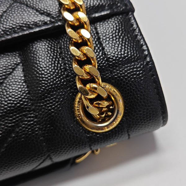 ENVELOPE Medium Quilted Calfskin Black