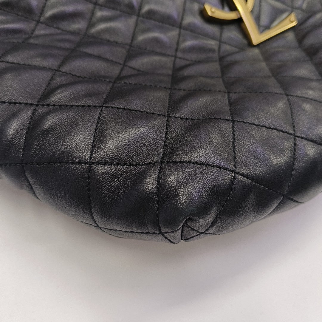 ICARE Extra Large Quilted Lambskin Black