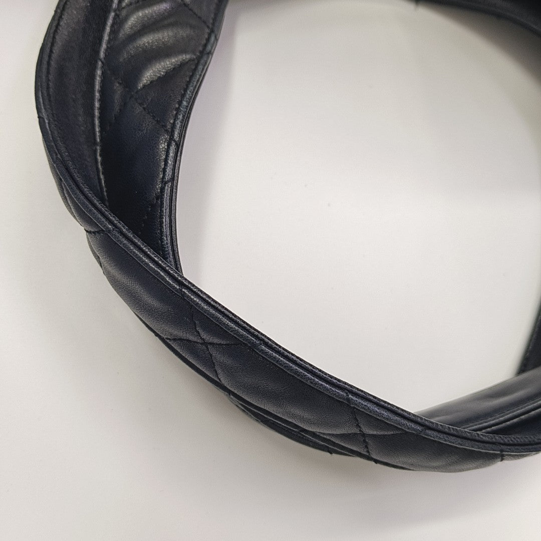 ICARE Extra Large Quilted Lambskin Black