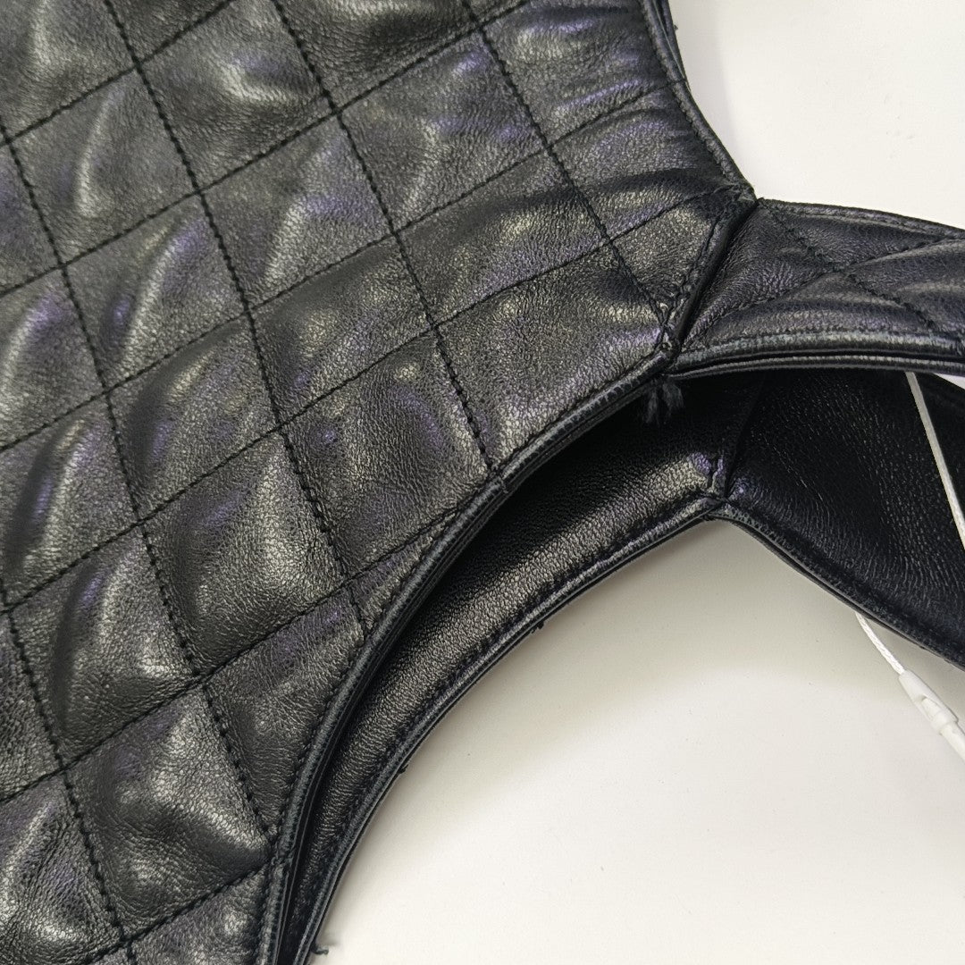 ICARE Extra Large Quilted Lambskin Black