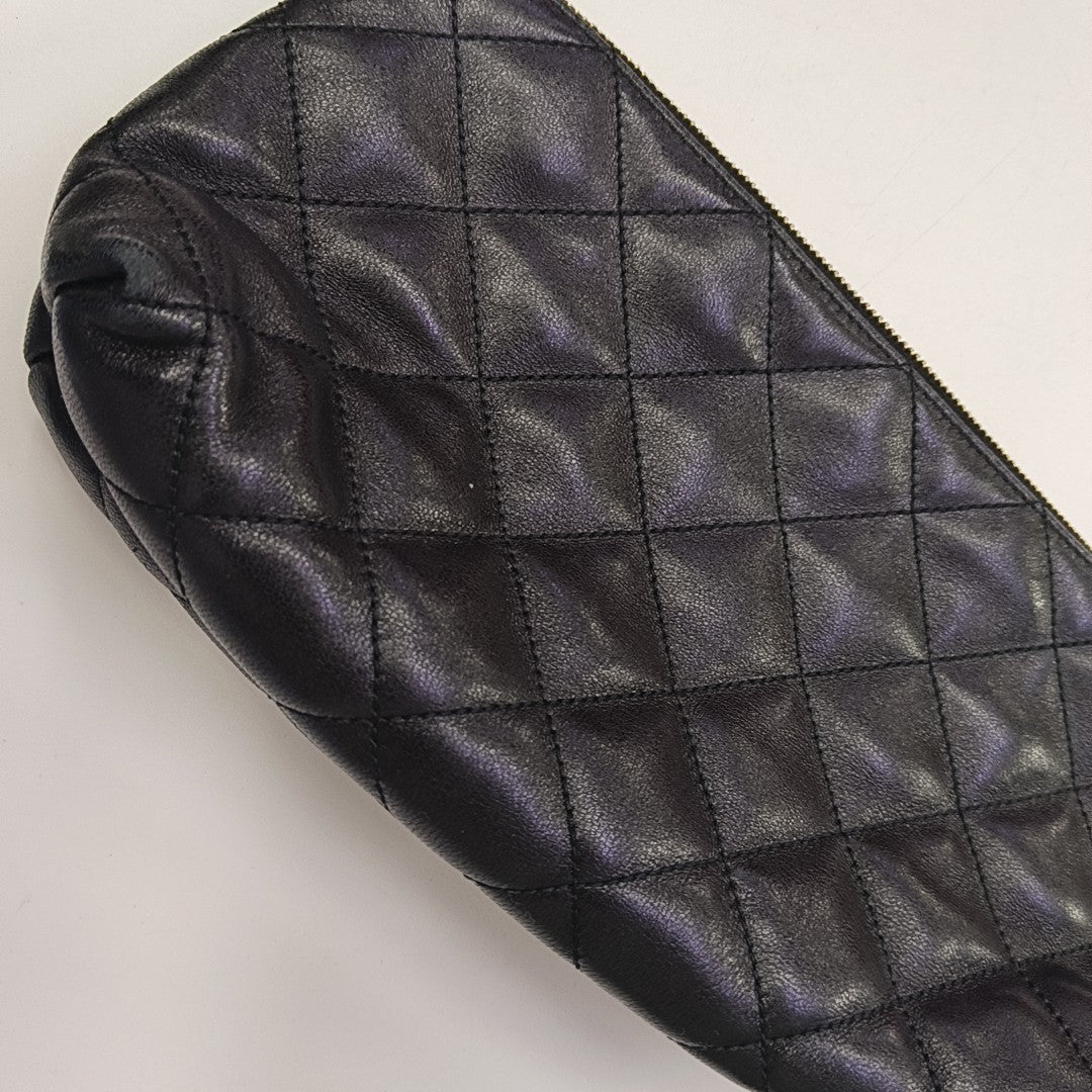 ICARE Extra Large Quilted Lambskin Black