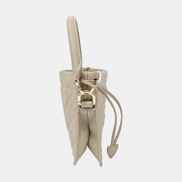 Lady Dior Milly Mini Cannage Lambskin Beige