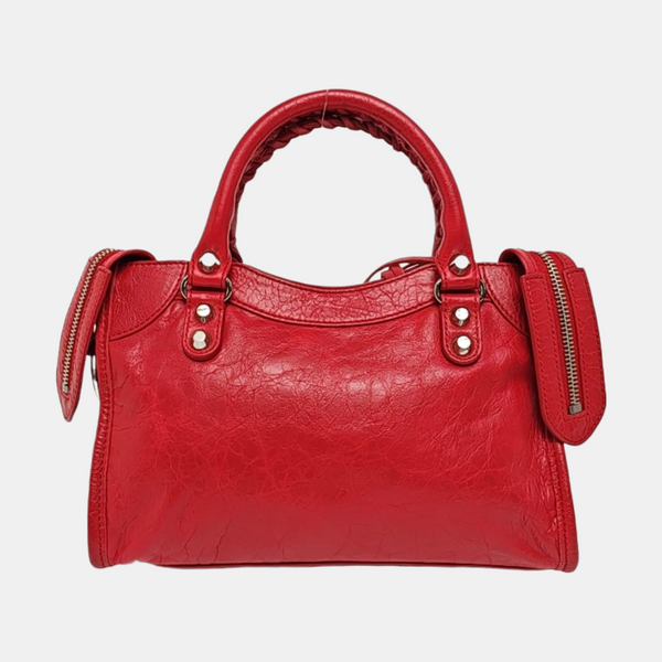 Classic City Mini Lambskin Red