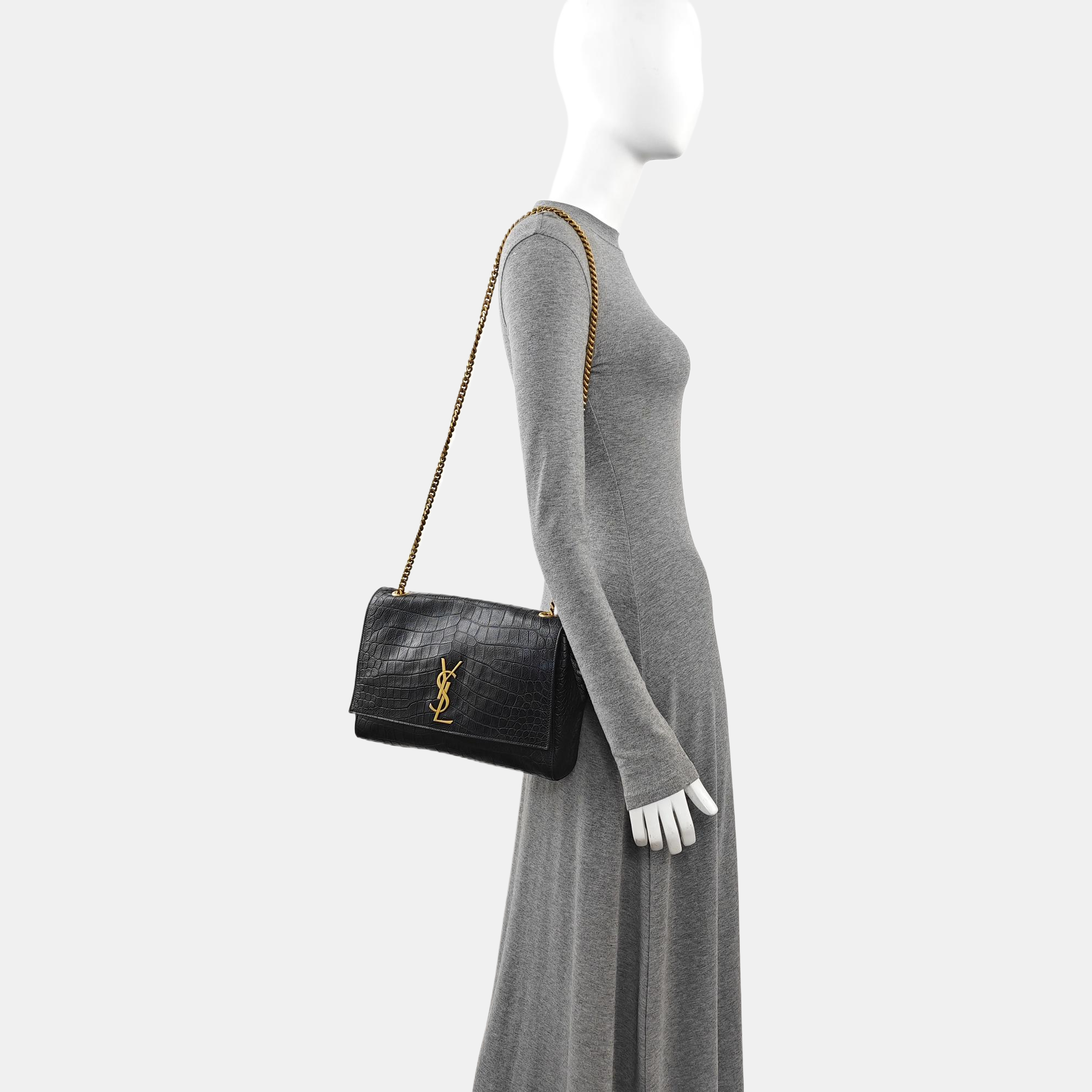 KATE Large Calfskin Black