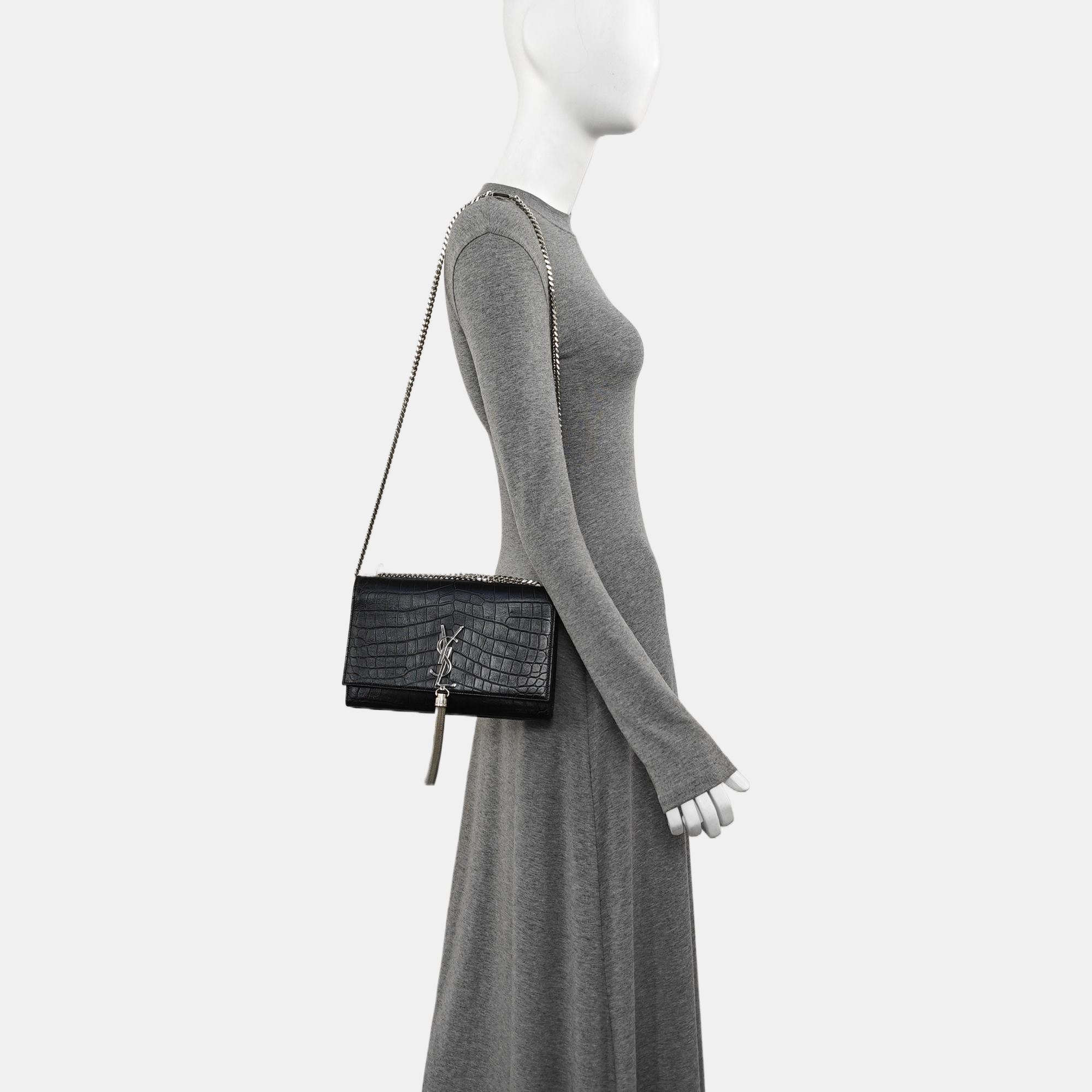 KATE Medium Calfskin Black