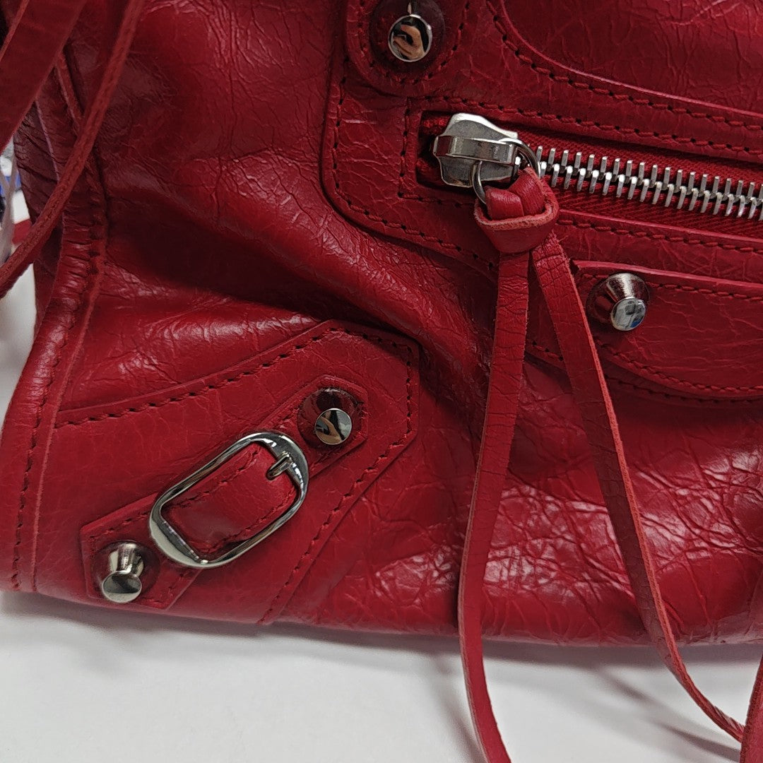 Classic City Mini Lambskin Red