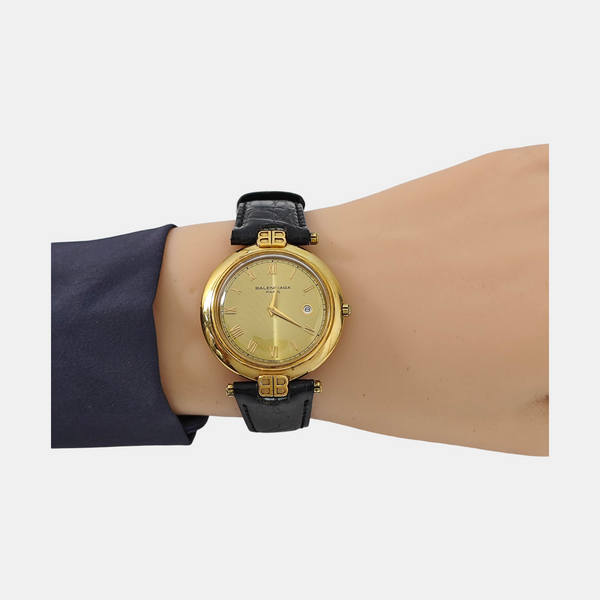 33mm Gold Quartz Watch
