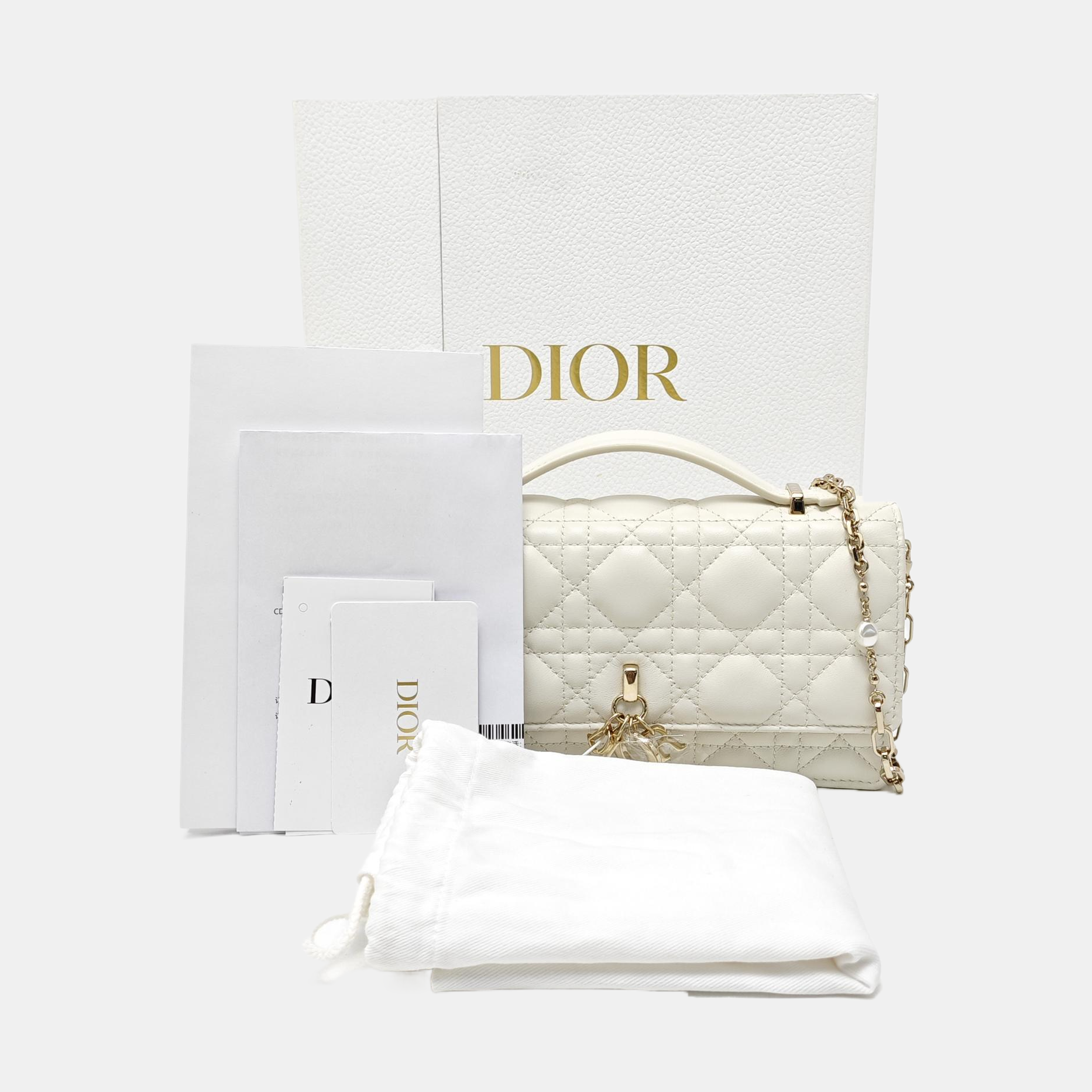 My Dior Mini Cannage Lambskin White