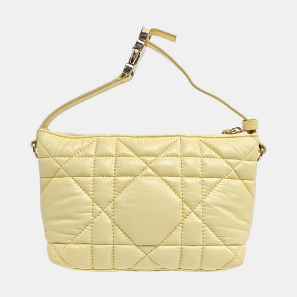 Diortravel Nomad Small Cannage Lambskin Yellow