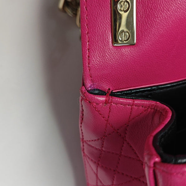 Miss Dior Cannage Lambskin Red