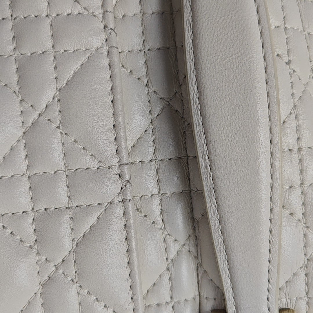 My Dior Mini Cannage Lambskin White