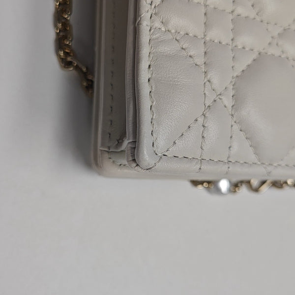My Dior Mini Cannage Lambskin White