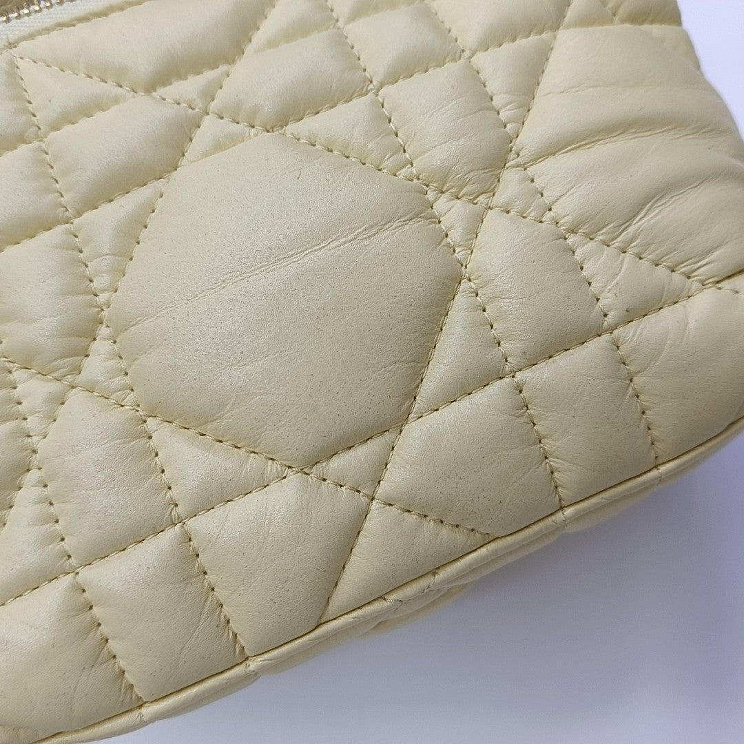 Diortravel Nomad Small Cannage Lambskin Yellow