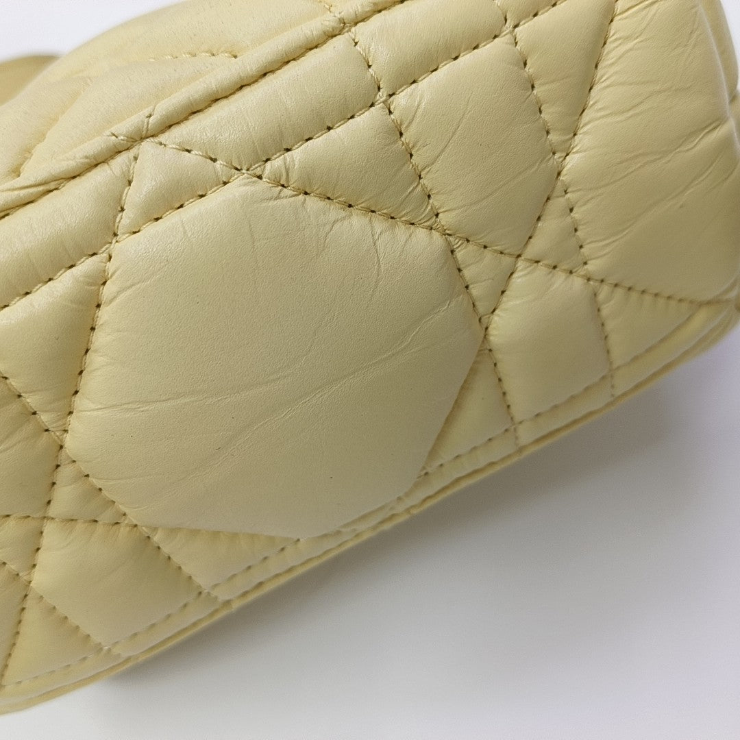 Diortravel Nomad Small Cannage Lambskin Yellow