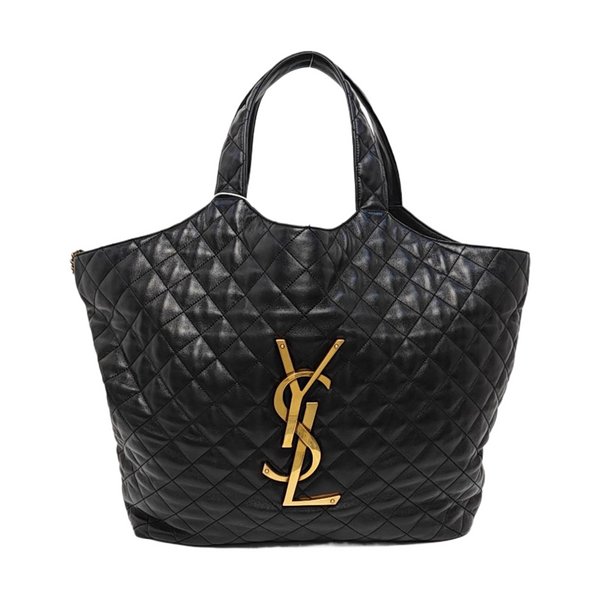 ICARE Extra Large Quilted Lambskin Black