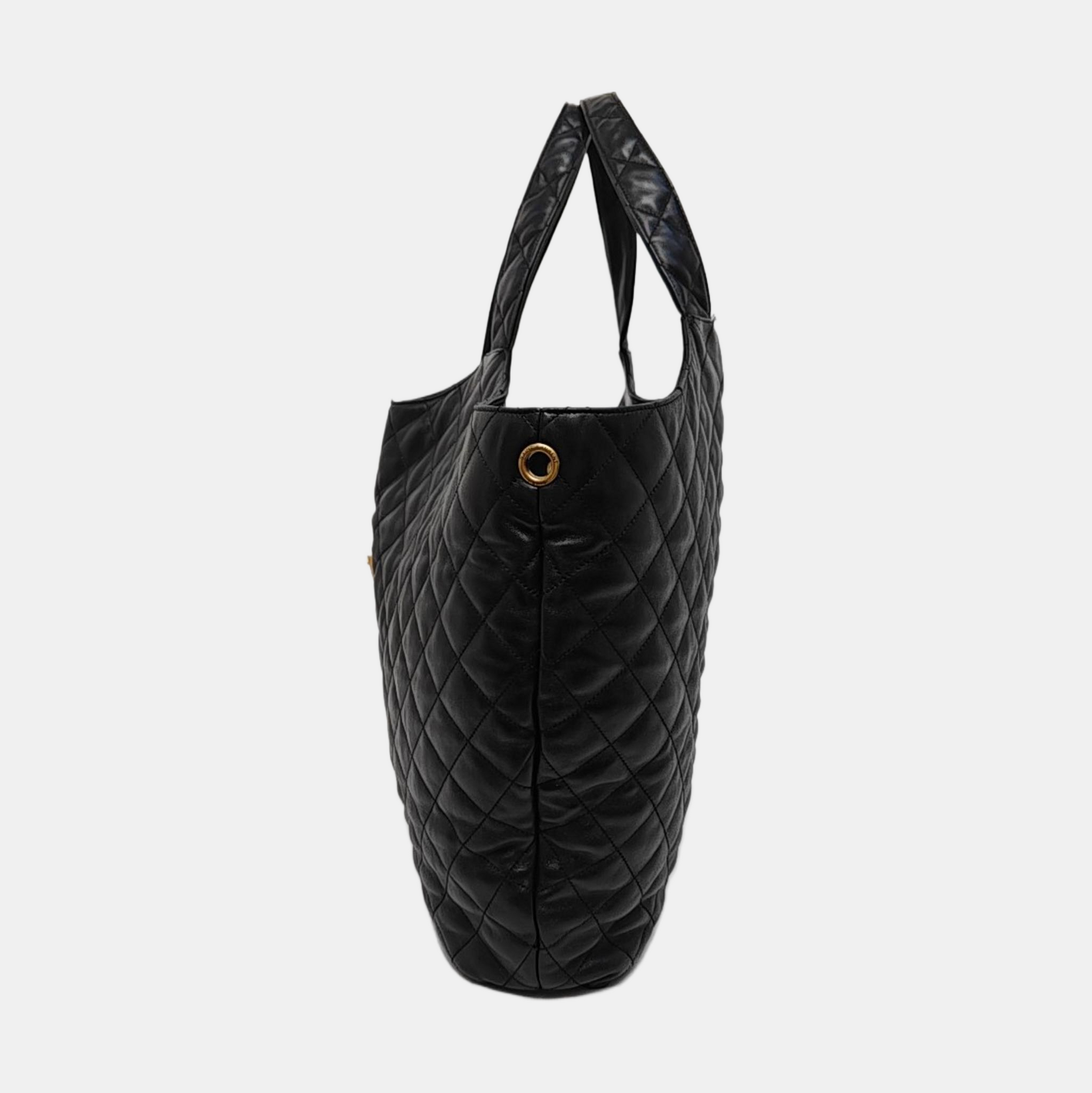 ICARE Extra Large Quilted Lambskin Black