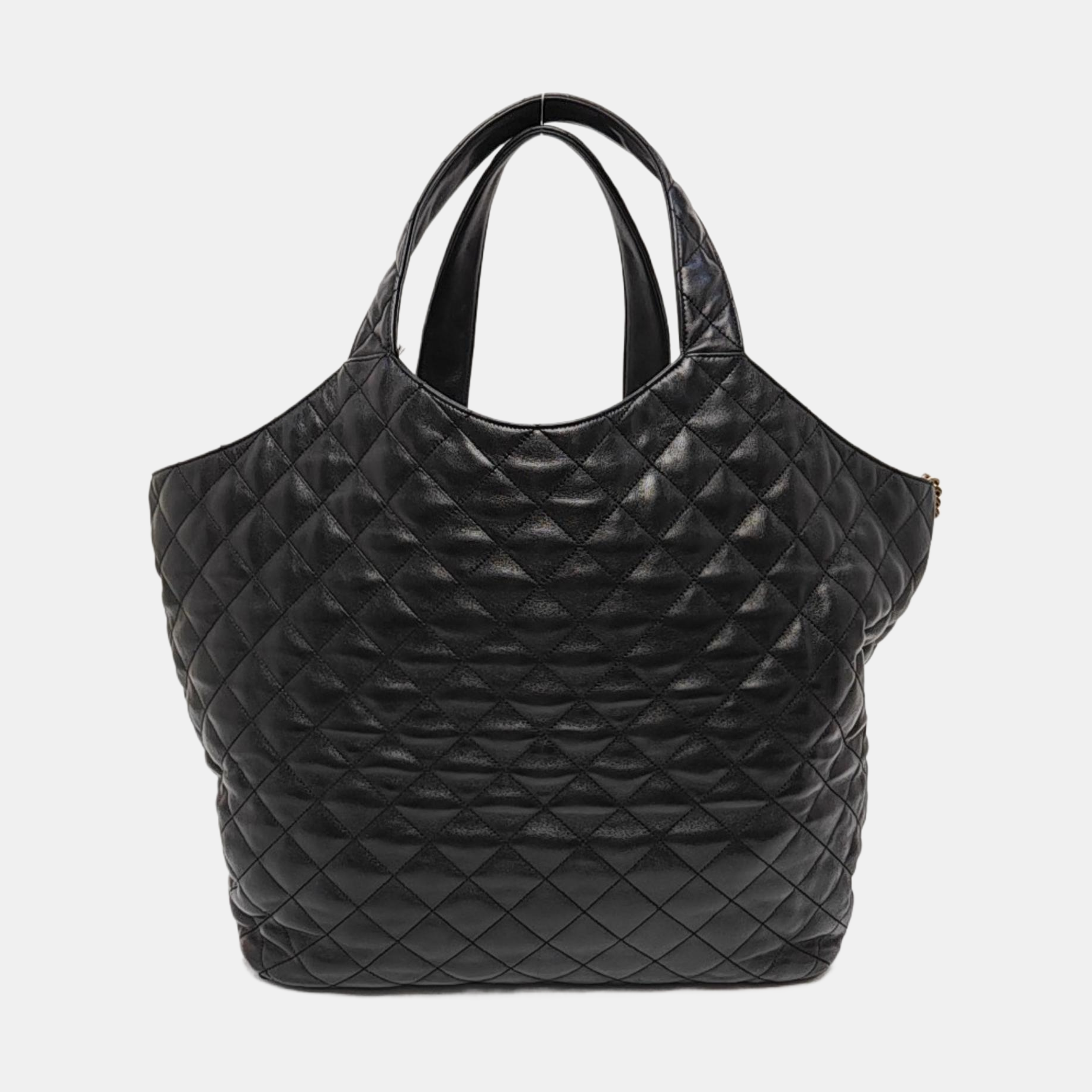 ICARE Extra Large Quilted Lambskin Black