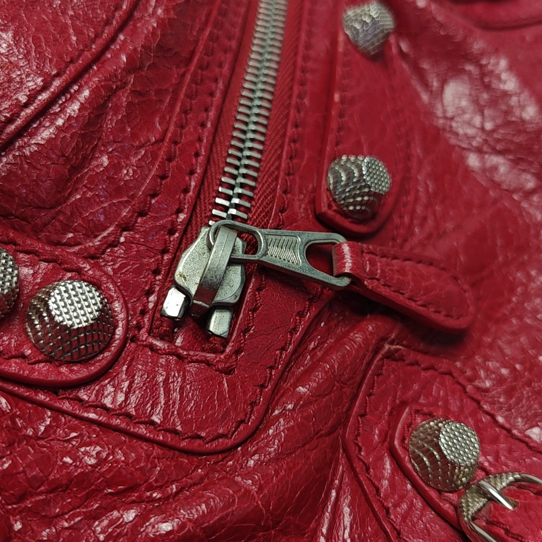 Classic City Mini Lambskin Red