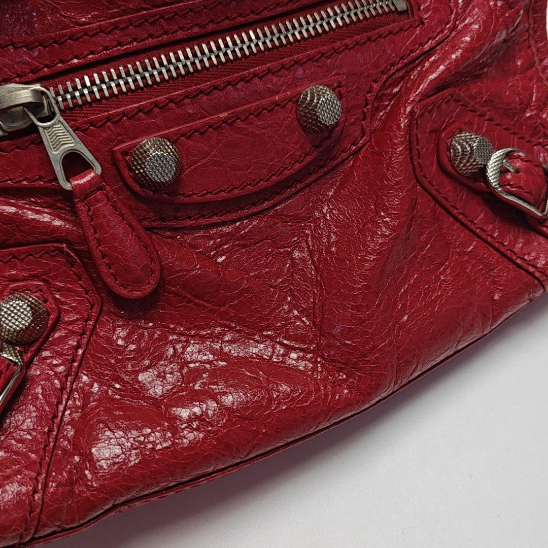 Classic City Mini Lambskin Red