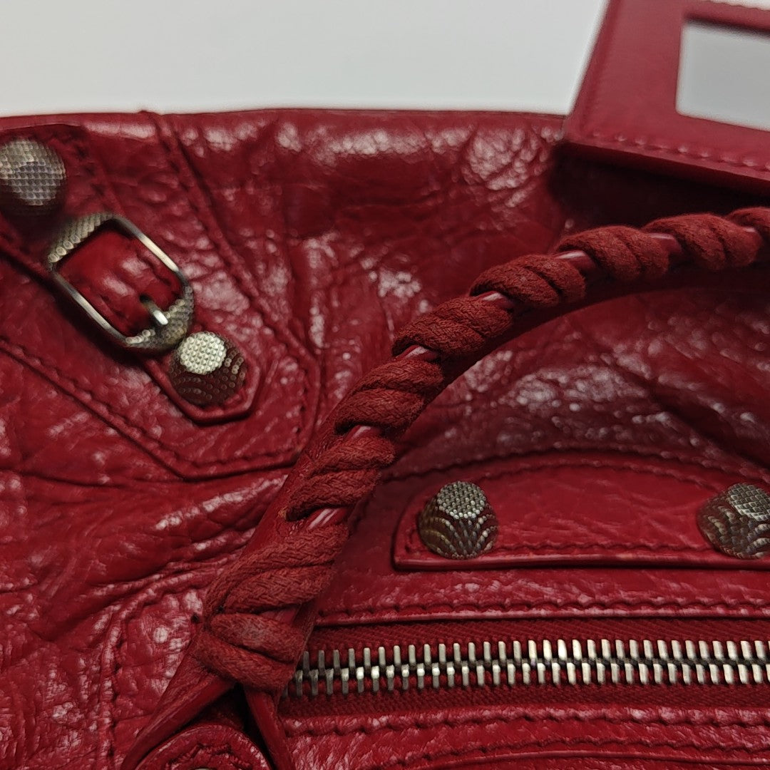 Classic City Mini Lambskin Red
