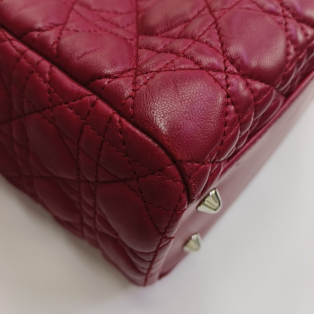 Dior Soft Cannage Lambskin Red
