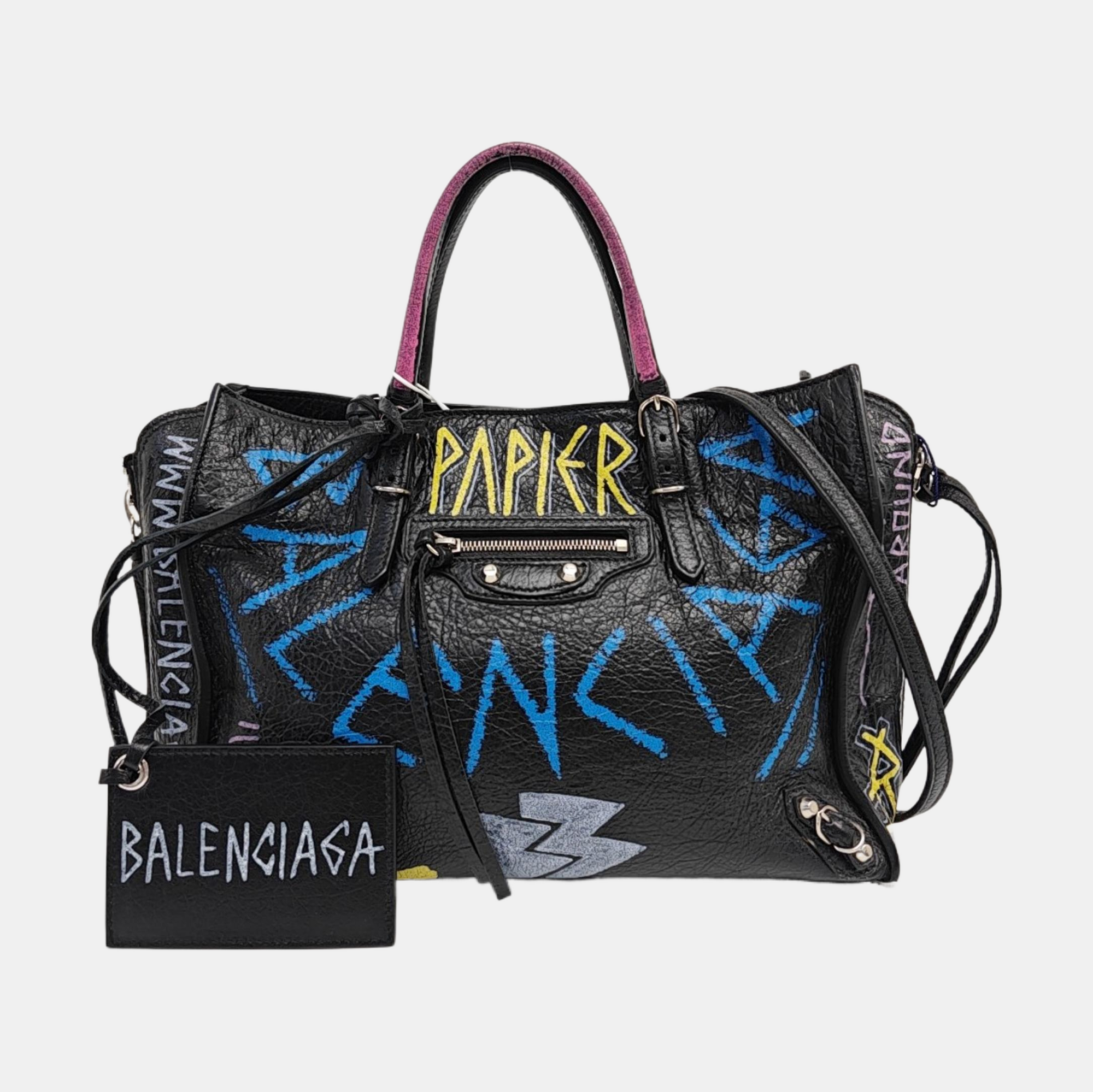 Classic City Small Lambskin Black