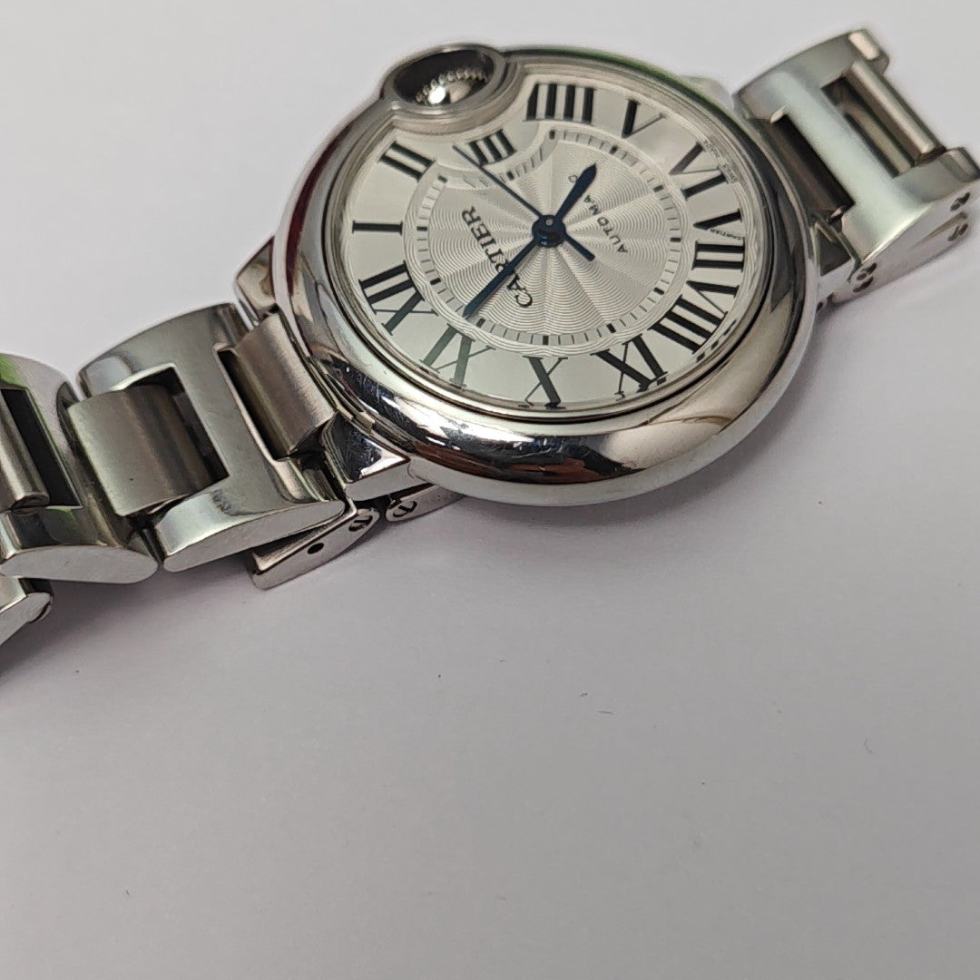 Ballon Bleu de Cartier 33mm Silver Automatic Watch
