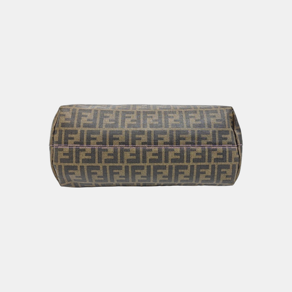 Coated Canvas Tote Bag Brown