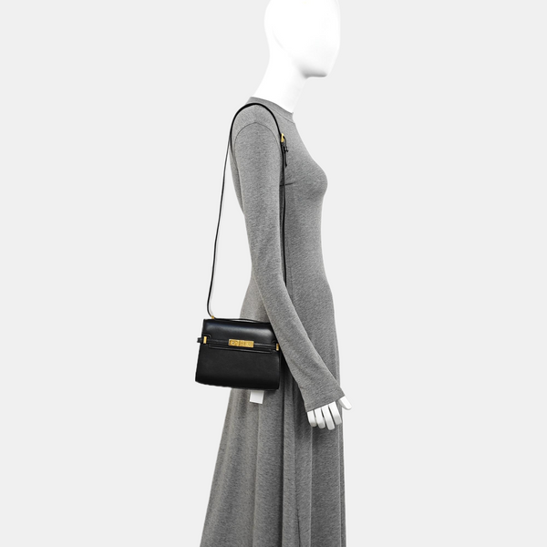 MANHATTAN Mini Calfskin Black