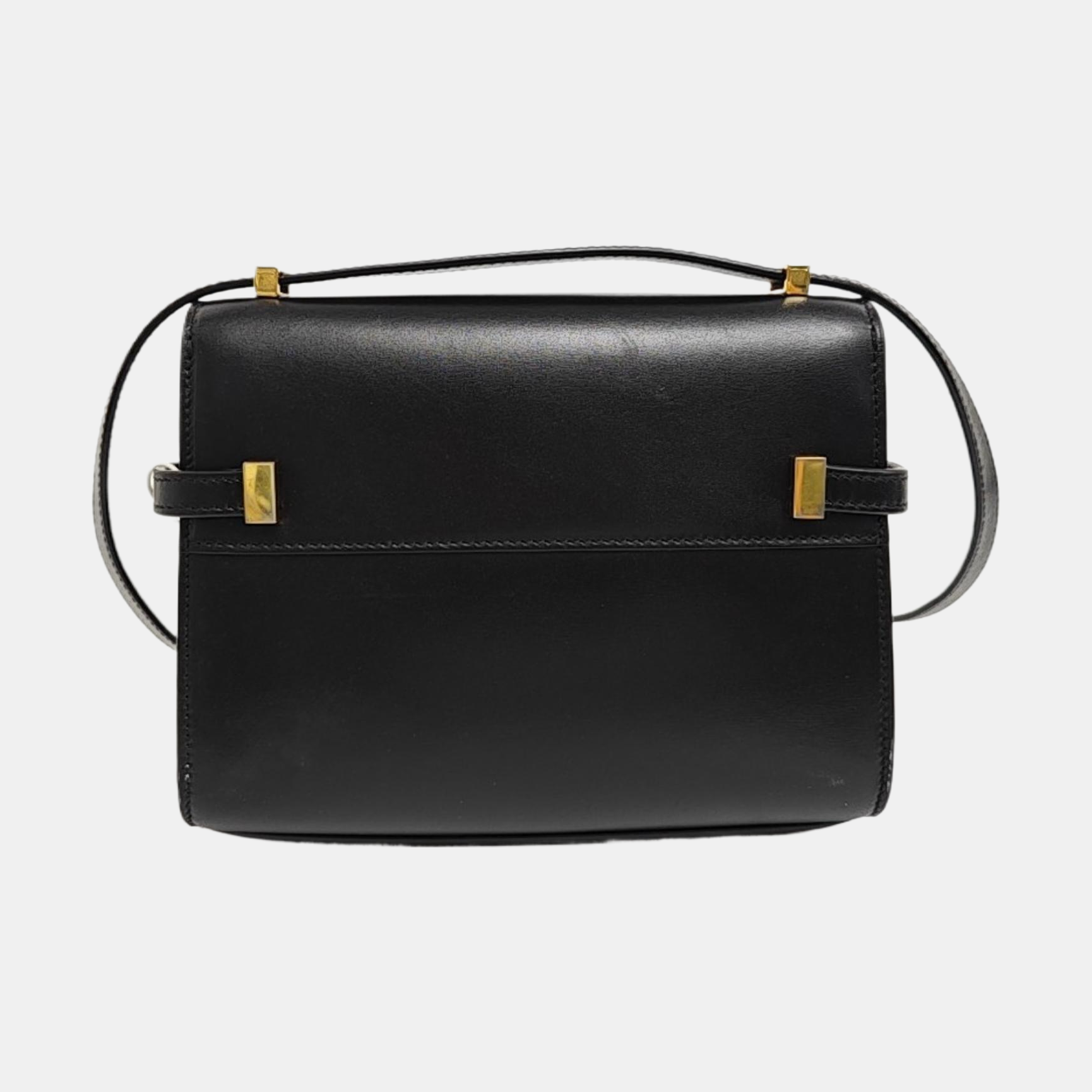 MANHATTAN Mini Calfskin Black