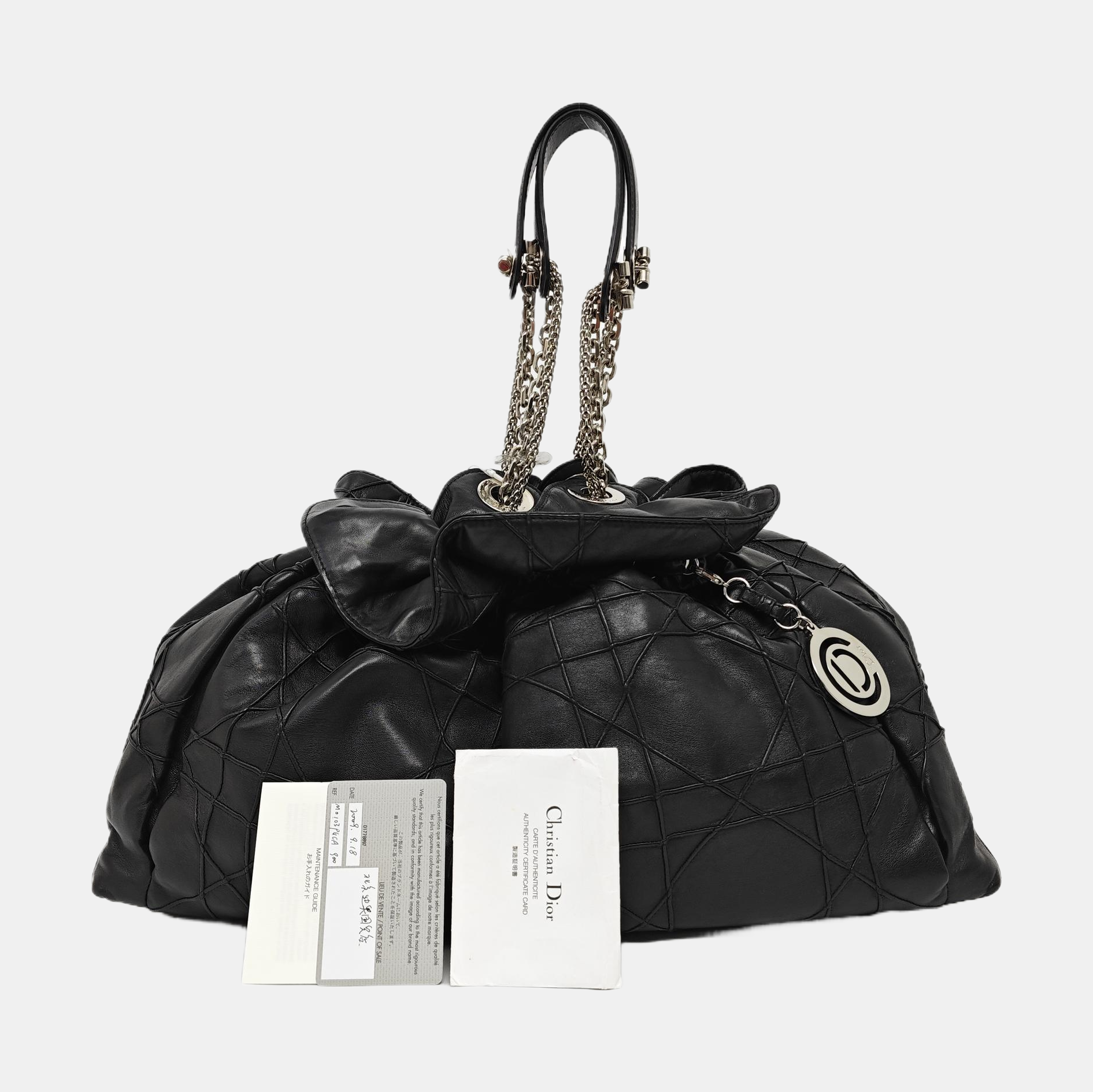 Le Trente Cannage Lambskin Black