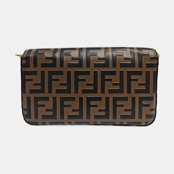 Calfskin Shoulder Bag Brown